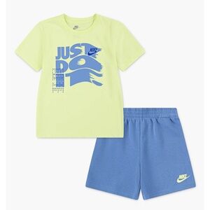 Nike Graphic T-Shirt & French Terry Shorts Set